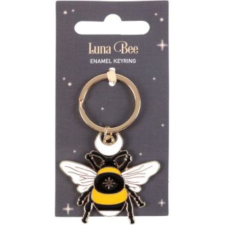 Forest Bee Enamel Alloy Keyring Charm