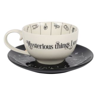 Fortune Telling Ceramic Teacup With Coaster 