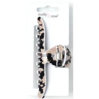 French Tortoiseshell Plastic Hair Clamp - Assorted - 11.5cm