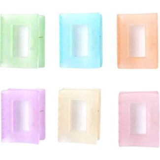 Frosted Cut Out Curved Hair Clamp – 6cm