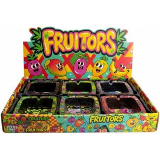 Fruitors Square Glass Ashtray - Assorted (9.3x4.3cm)