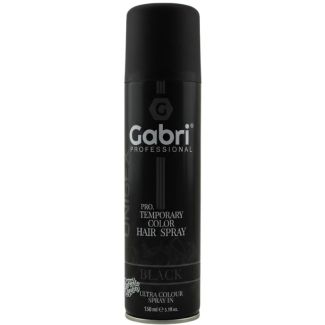 Gabri Pro Temporary Color Hair Spray- Black 150ml (BB-09/29)