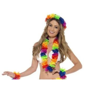 Gay Pride Rainbow Hawaiian 4 Pcs Set 