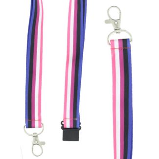Wholesale Genderfluid Lanyard With Lobster Claw Closure