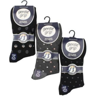 Gentle Grip Polka Pop Socks for Men (3 Pack) - Assorted 