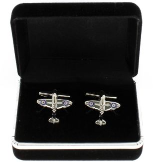 Gents Silver Cufflinks - Spitfire Design