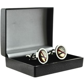 Gents Silver No Smoking Sign Cufflinks