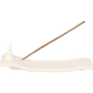 Geometric Crescent Moon Ceramic Incense Ash Catcher