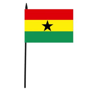 Ghana Hand Flag - 6" x 4"