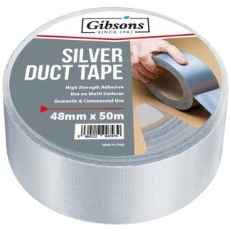 Gibsons Grey/Silver Duct Tape 48mm x 50M