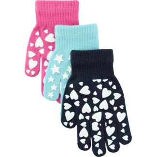 Girls Glow In The Dark Magic Gloves  - Assorted 