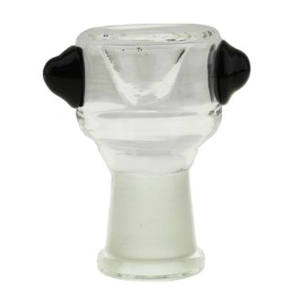 Wholesale Glass " Black Ears" Cone 14mm Bowl Pipe - Female (5 cm) 