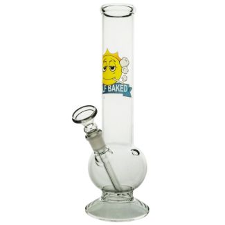 Glass Half Baked "Half Soaked" Bubble Waterpipe (26cm) 