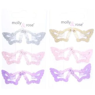 Glitter Butterfly Sleepies - Assorted  (3cm)