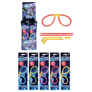 Wholesale Glow In The Dark Eyeglasses - Assorted Colours
