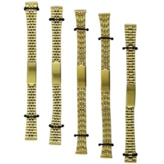 Gold Jubilee Style Metal Bracelet Watch Straps - 14mm