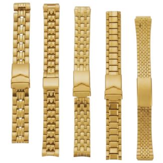 Gold Metal Bracelet Replacement Watch Straps - Assorted - 18mm