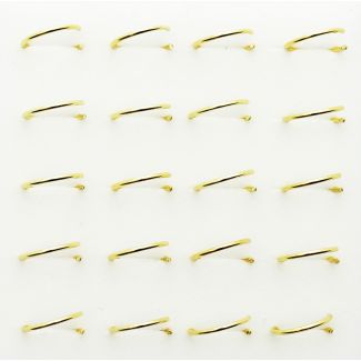 Sterling Silver Plain Nose Rings Set - Gold Plated  (8mm)