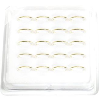 Gold Plated Sterling Silver Ball Nose Ring (8mm)