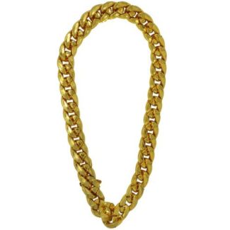 Gold PVC Costume Chain Necklace - 60cm