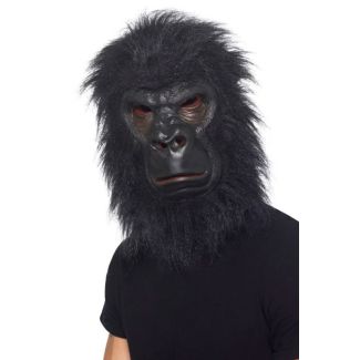 Latex Black Gorilla Mask 