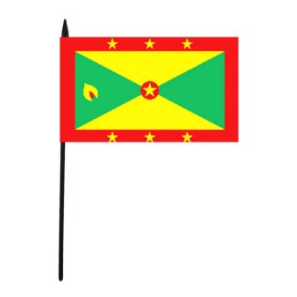 Grenada Table Flag - 6" x 4"