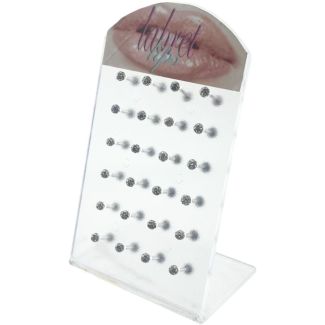 Lips Labret Bars with Crystal-Embellished Ball