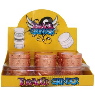 4-Part Skull Design Metal Handmuller - Rose Gold 