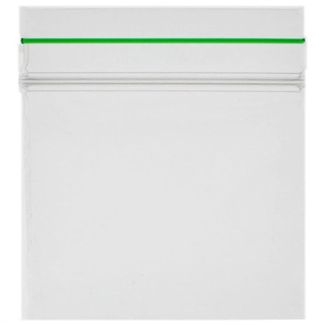 Grip Seal Plain Green Strip Resealable Bags