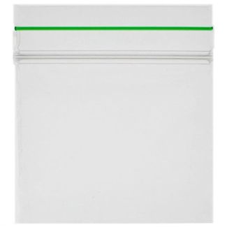 Wholesale Grip Seal Plain Green Strip Resealable Bags (90 x 90mm)