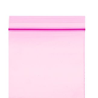 Wholesale Grip Seal Plain Bags Pink (50 x 50 mm)