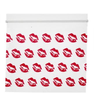 Grip Seal Printed Bags Red Lips (50 x 50 mm)