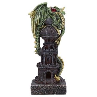 Guardian of the Tower Green Dragon Figurine 17.7cm