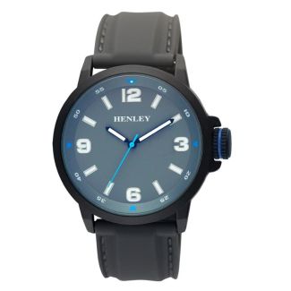 Wholesale Men's Henley Blue Laser Lens Sports Watch- Grey Blue