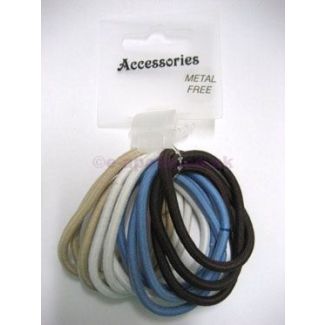 Snag Free Elastics- Blue Assortment