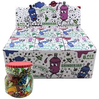 Hall Of Leaf 3-Part Glass Handmuller Jar (250ml) - Assorted