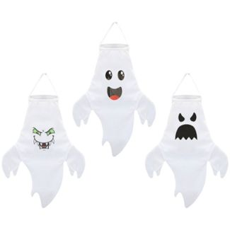 Halloween Nylon Hanging Ghost Decoration- Assorted