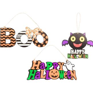 Halloween Hanging  Signs- Assorted