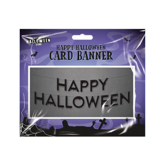 Halloween Card Banner 1m - Happy Halloween