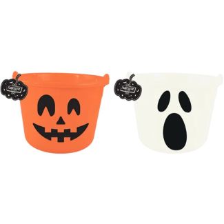 Halloween Face Treat Bucket - Assorted