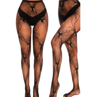 Halloween kiki & Chloe Large Spider Design Tights - Black