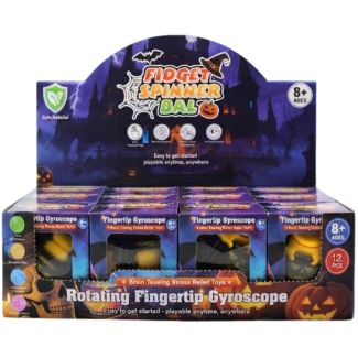 Halloween Spinner Ball Press & Rotate Fidget Toy – Assorted