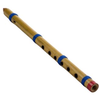 Handmade 15" Bamboo Flute – Traditional Wooden Design