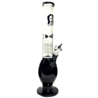 Percolator "Rasta Man Design" Glass Waterpipe (16 inch) - Assorted Colours 