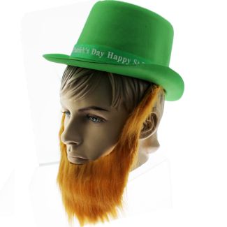 Happy St. Patrick's Day Top Hat With Beard