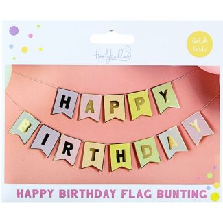 Happy Birthday Banner 3m - Pastel 