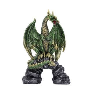 Haranu Green Metallic Dragon Figurine 15.5cm - Assorted