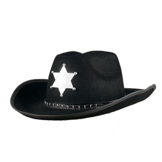 Sheriff's Cowboy Hat - Black