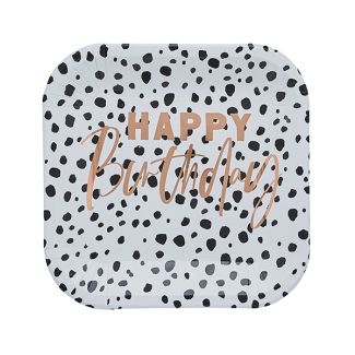 Paper Plates Dalmatian Print 10pcs 
