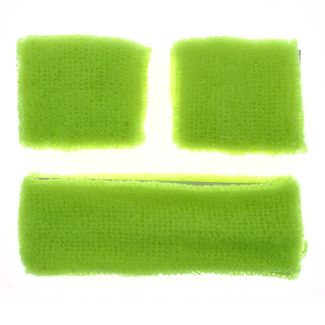 Head & Wrist Sweatbands - Neon Yellow